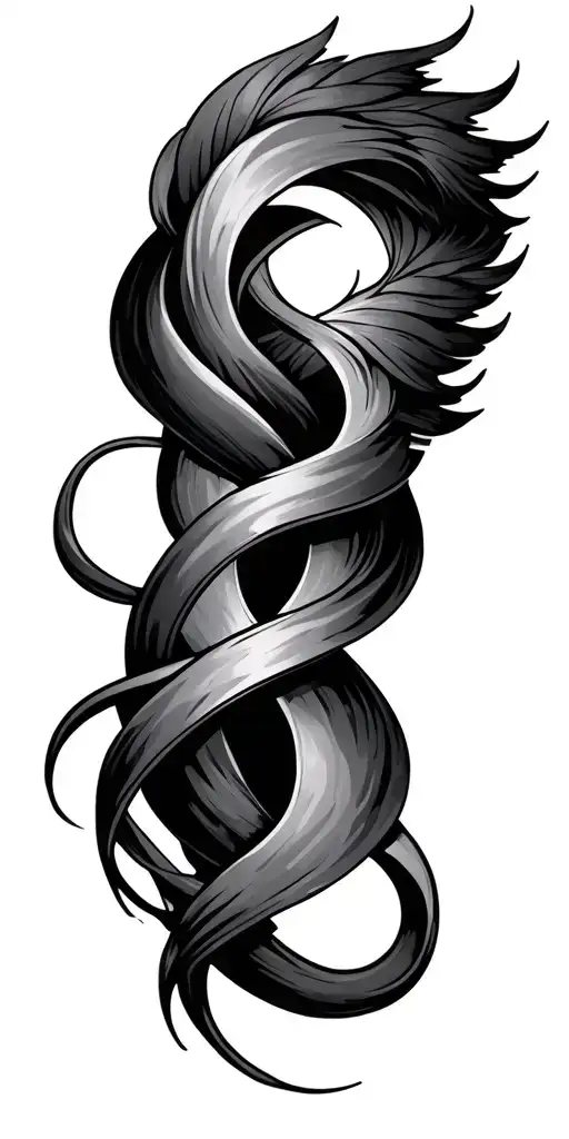 Life Intertwined Symbolizing Moving Forward