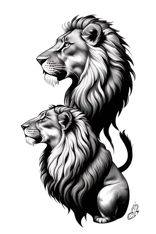 Lion And Lioness