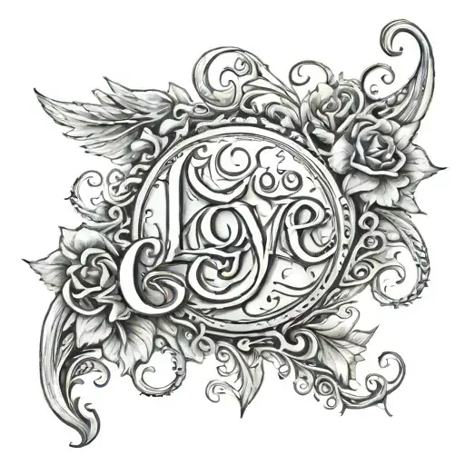 Bilbo Word 'Love' Written