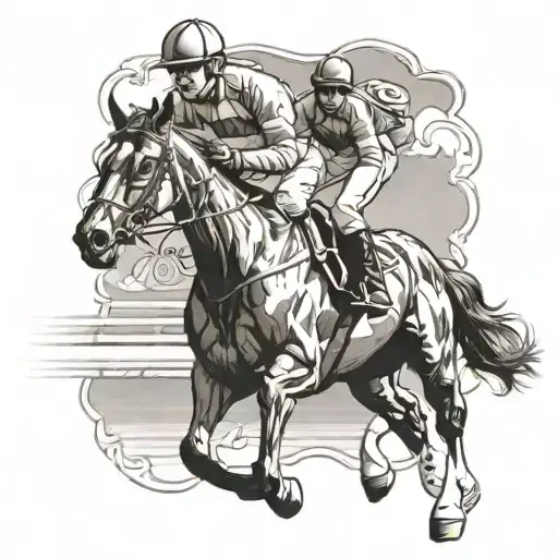 Horse & Jockey Horse Racing