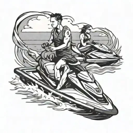 Gps Coordinates With Guy On Seadoo And Girl On Seadoo In Love