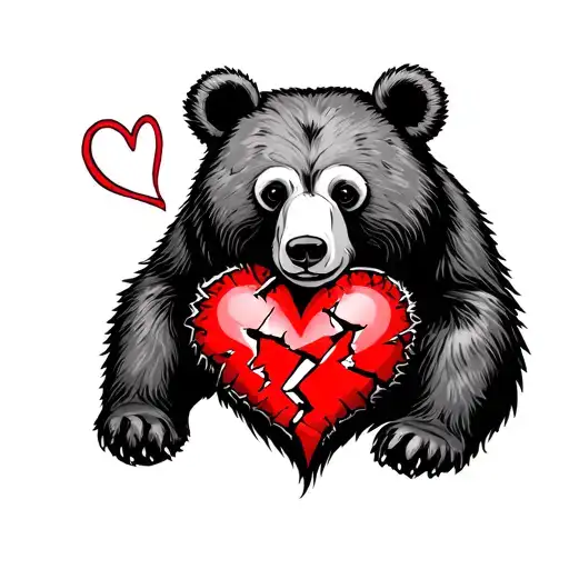 Broken Heart Bear