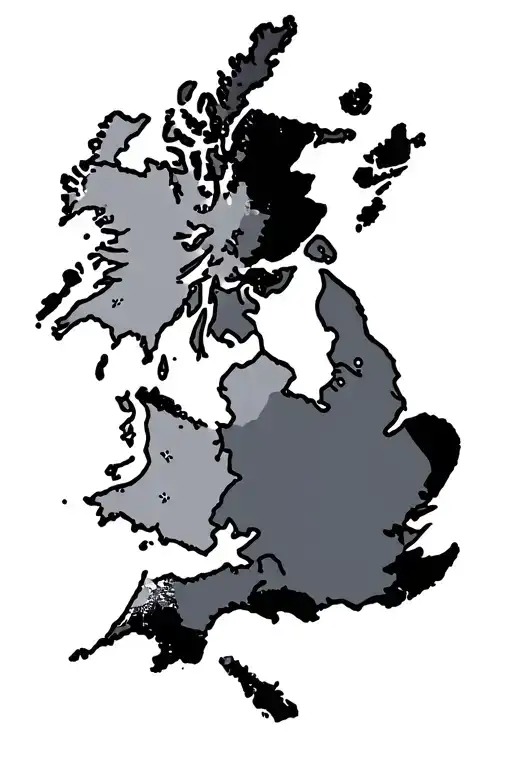 England And America Map
