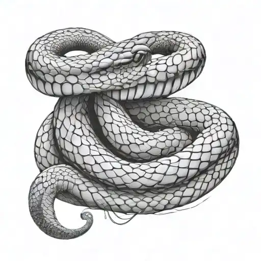 Black And White Snake
