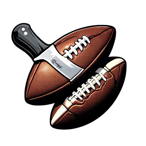 Football And Chef Knife