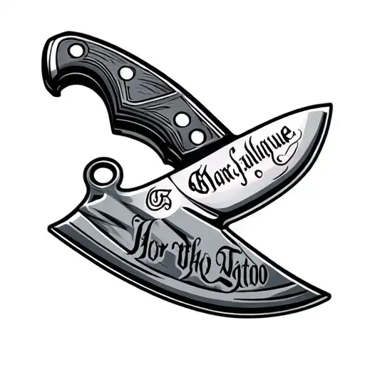 Sectional Knife In The Morgue With A Beautiful Inscription