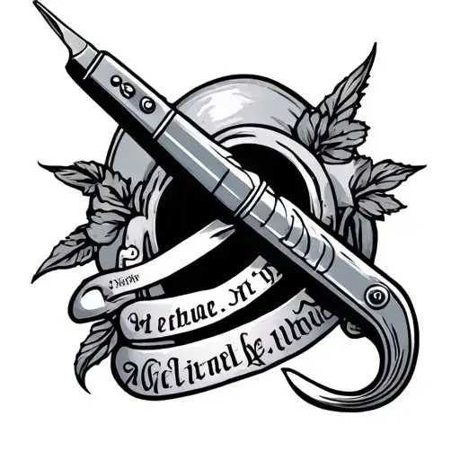 Scalpel In The Morgue With A Beautiful Inscription