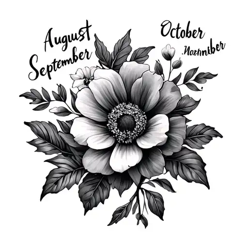 Birth Month Flowers August September October