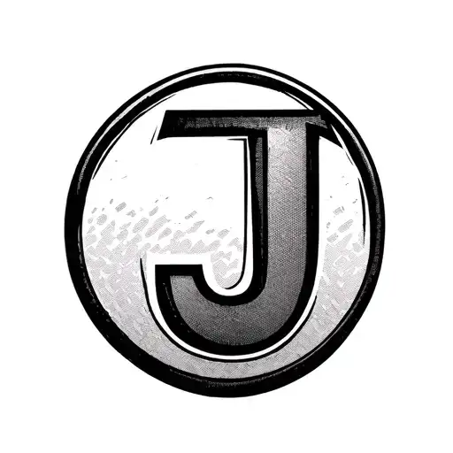 Triathlon Symbol And Letter J