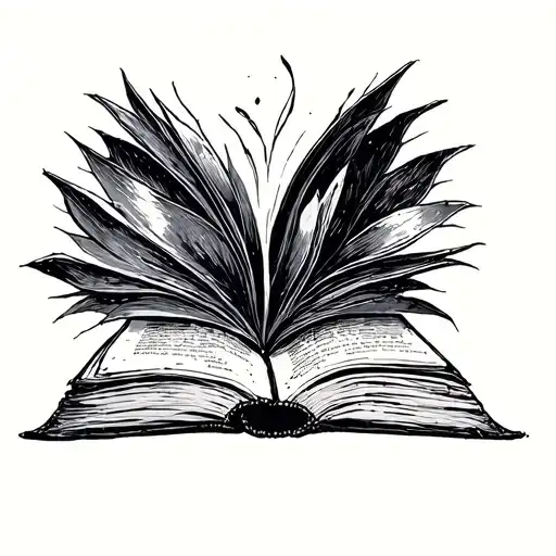 Old Book Sketch Style Illustration