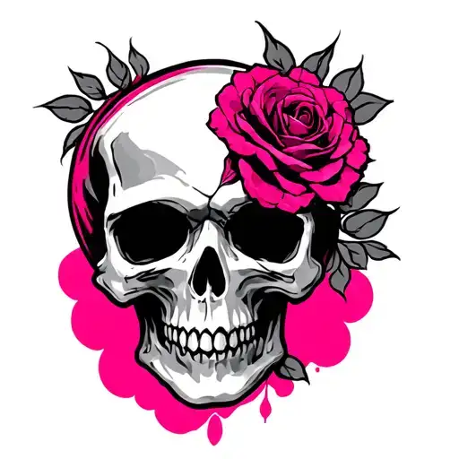 Skull And Pink