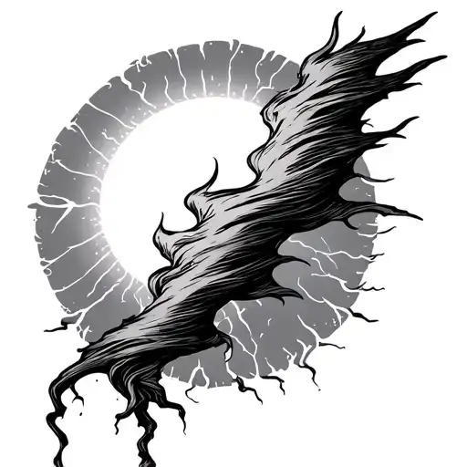 Thunderstorm Parted By The Sun