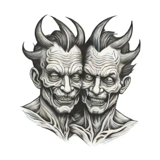 Siamese Twin Head Gore Monster