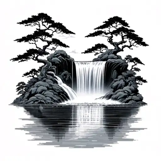 Japanese Waterfall