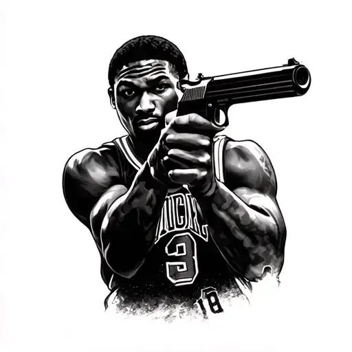 Jordan With Gun Shooting