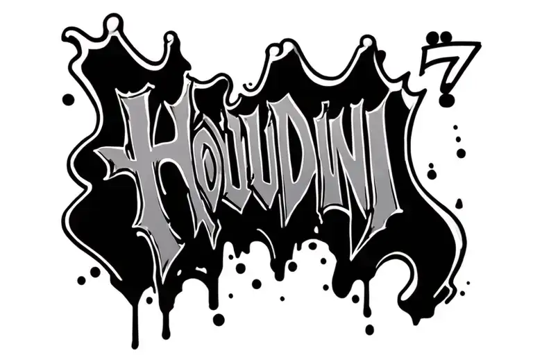 Word 7Houdini In Graffiti Wall