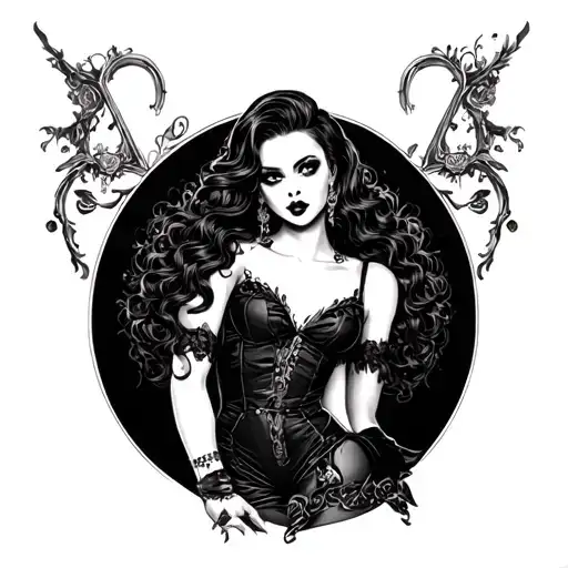 Goth Pin Up Girl