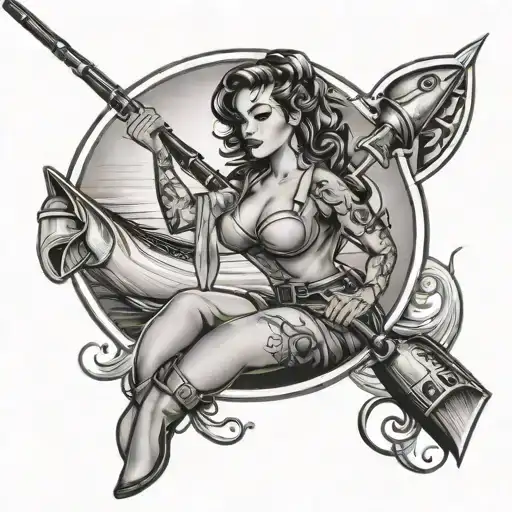 Pinup Girl Fishing Rod