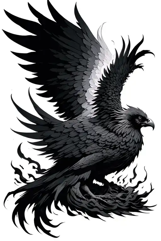 Phoenix Rising From Ashes