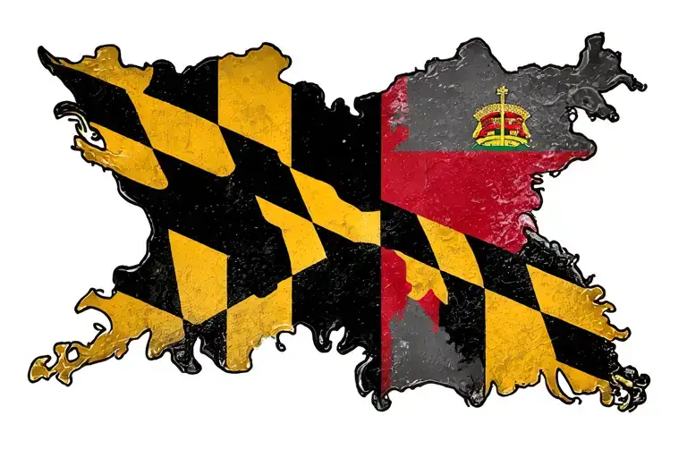 The Country Of Tanzania Showing A Connection To The Flag Of Maryland