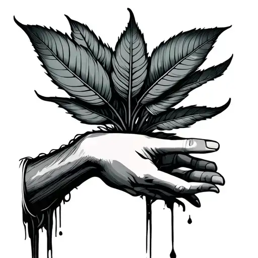 Plant Going Down Arm To Hand