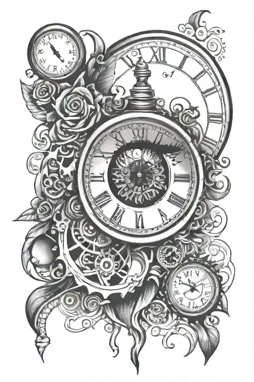 Clock With An Eye And Type 1 Diabetic Written