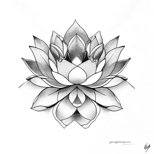 Lotus Flower In Space