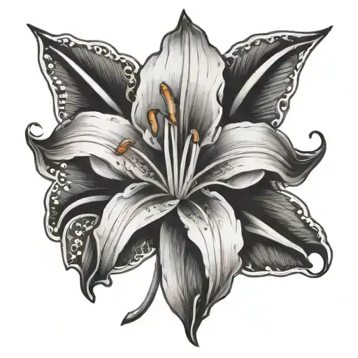 Royal Lily Flower Screen