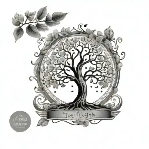 Tree Of Life Simple And Cute With Date 31St Dec In It