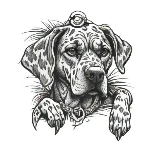 Design A Tattoo That Combines Dancehall Vibes With The Love For Dogs