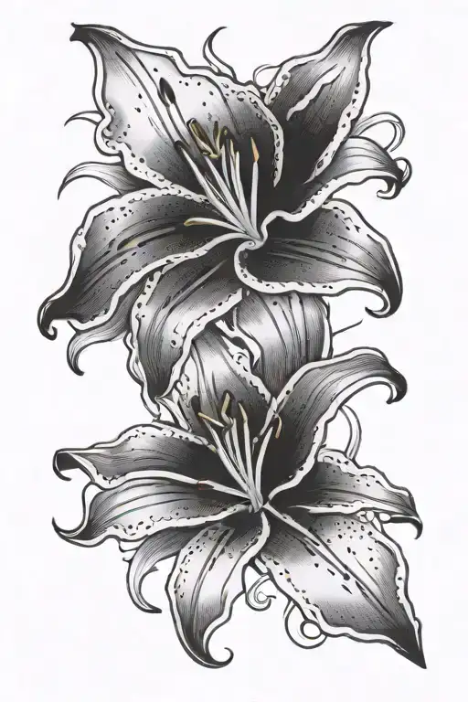 Lily Flower Tattoo
