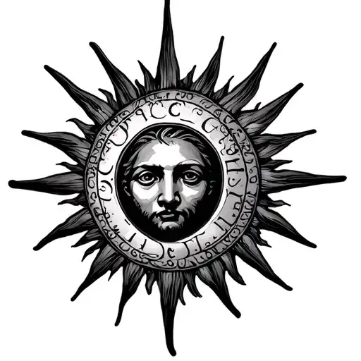 Sun And Family Crest