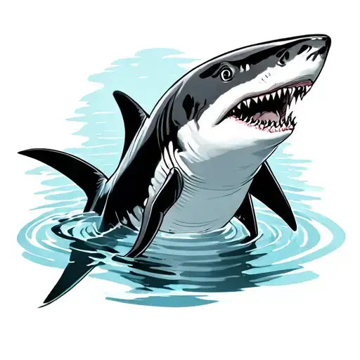 Shark In A Swimming Pool