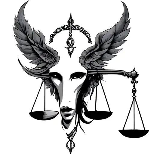 Libra Zodiac Tattoo