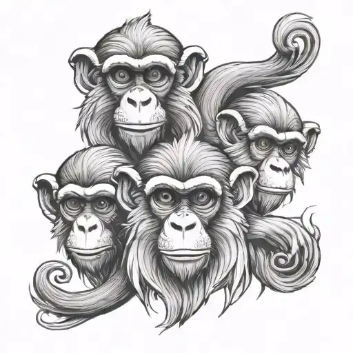 3 Monkey Of Wisdom