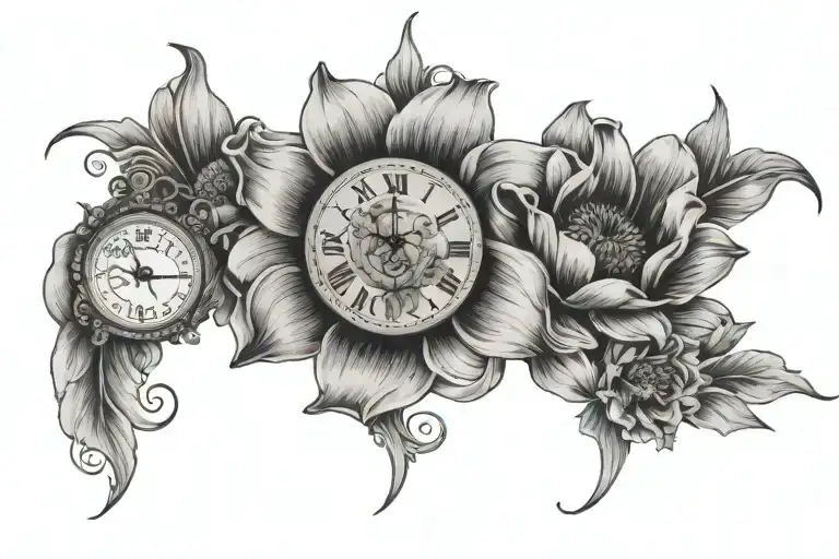 3 Clocks With A Boys Names Lily Daisy And Poppy Flowers
