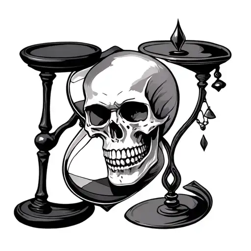 Skull Hourglass