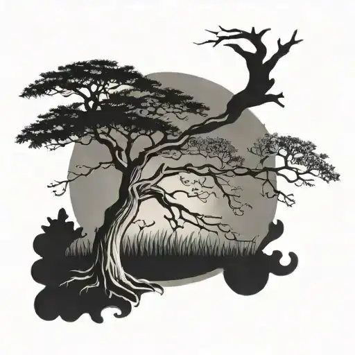 Adress 23873 And 24034 Separated By An Oak Tree