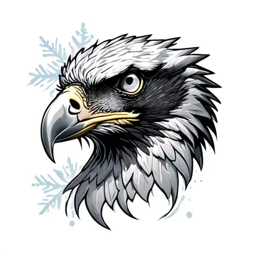 Eagle With Hoar Frost