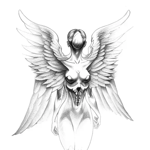 Winged Angel Fighting Depression