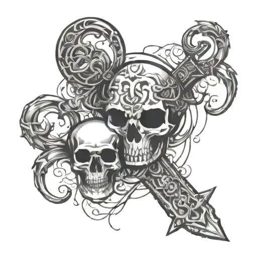Prayer Of Serenity Symbol And Memento Mori Symbol