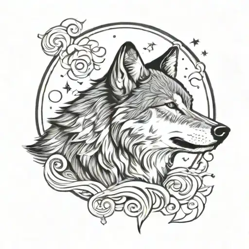 Wolf Howling At The Moon