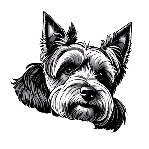 Scottish Terrier American Traditional Design