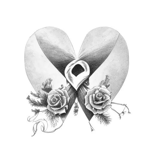 Wreath With Broken Heart Inside