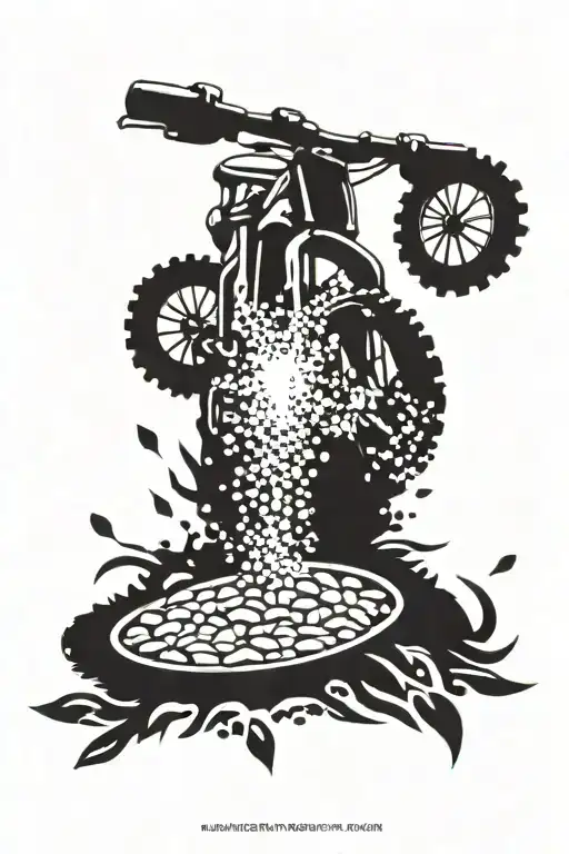 Mountain Bike Hop Barley Grains And Water