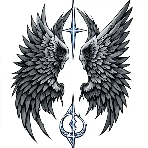 Aquarius And Sagittarius Sign Wings