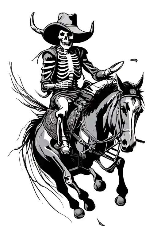 Skeleton Bullrider