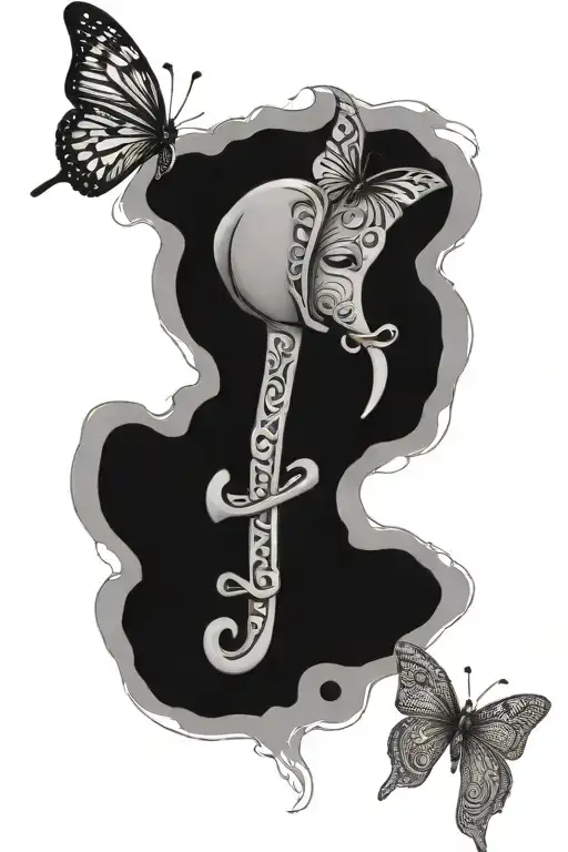 Elephant Ankh Butterfly