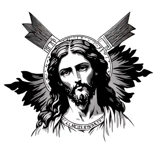 A Forearm Tattoo With Jesus Christ