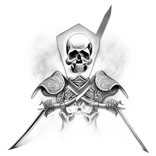 The Angle Of Death Holding A Bastard Sword